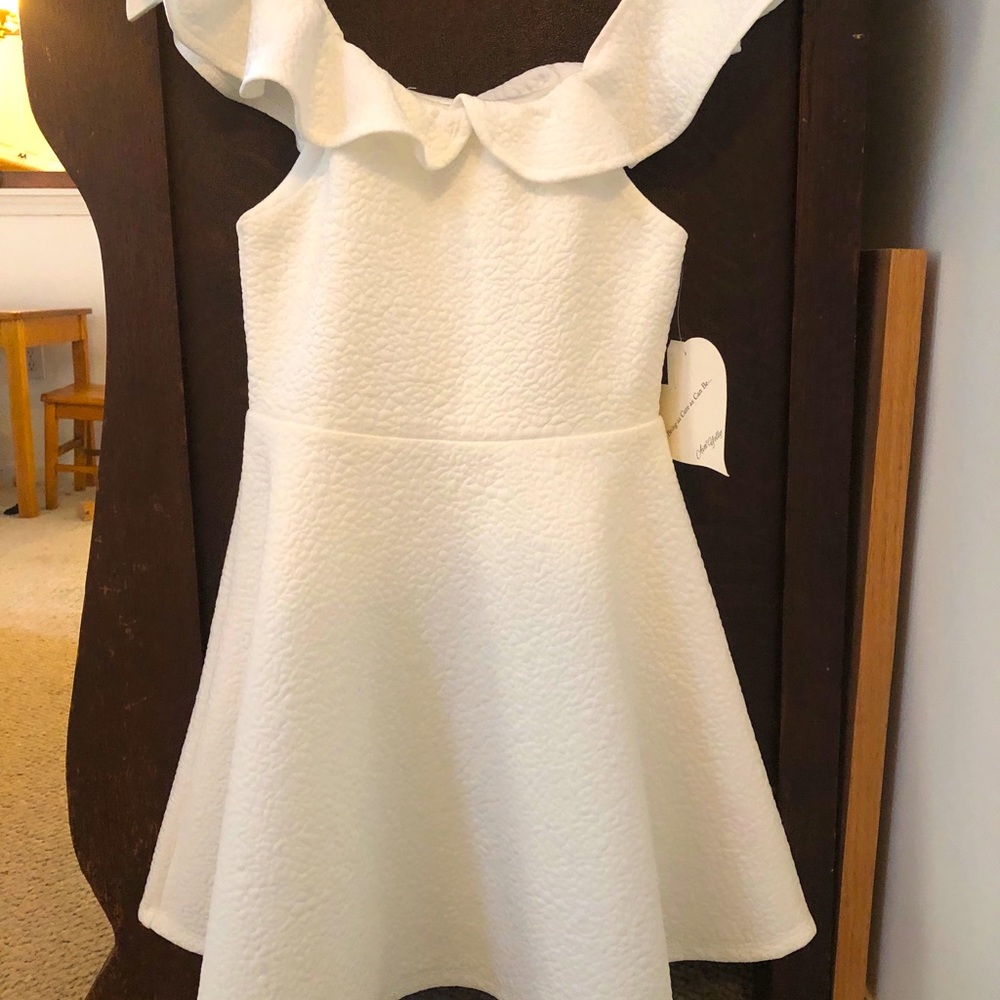 Ava & Yelly White Party Dress